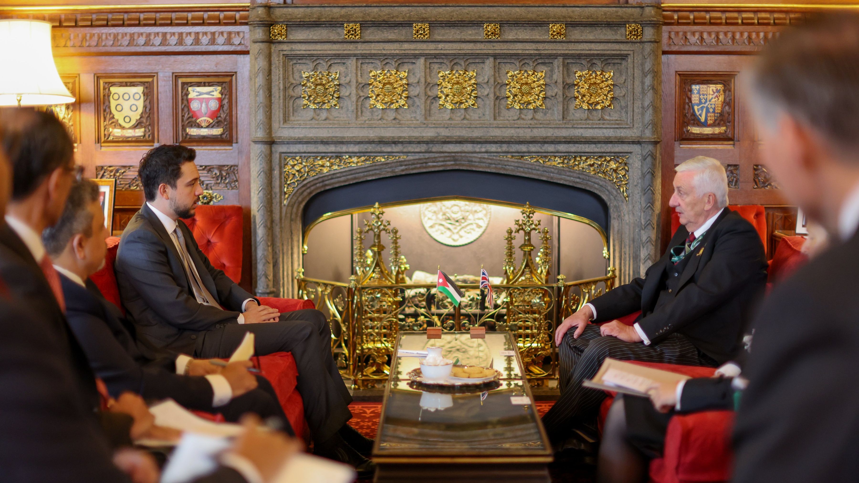 Crown Prince meets with UK House of Commons speaker, International Development Committee chair