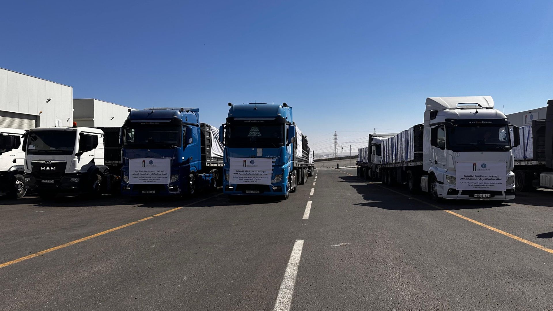 Jordan, Qatar dispatch aid to Syria