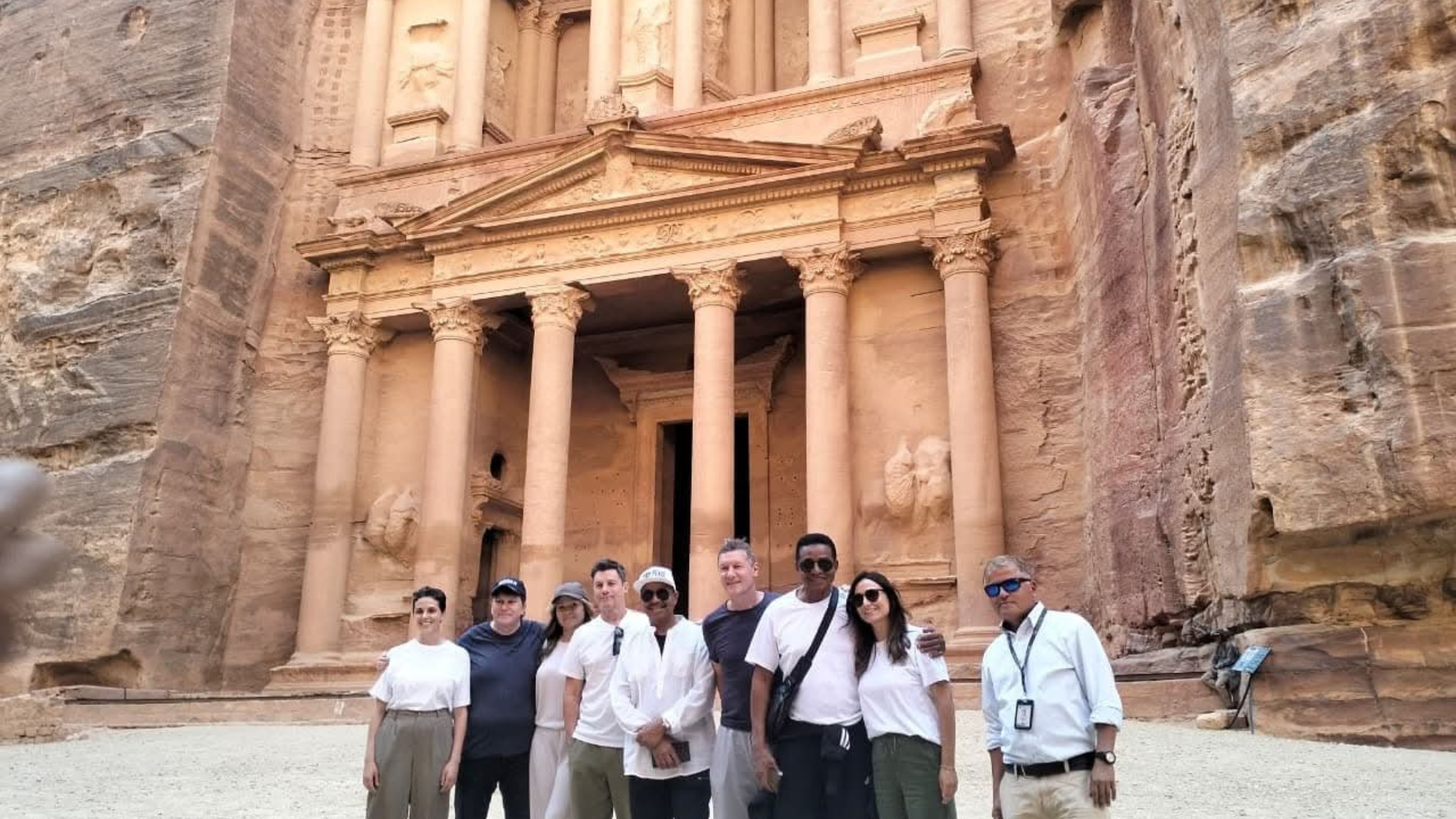 Jackson Five Stars Jackie and Marlon Visit Petra
