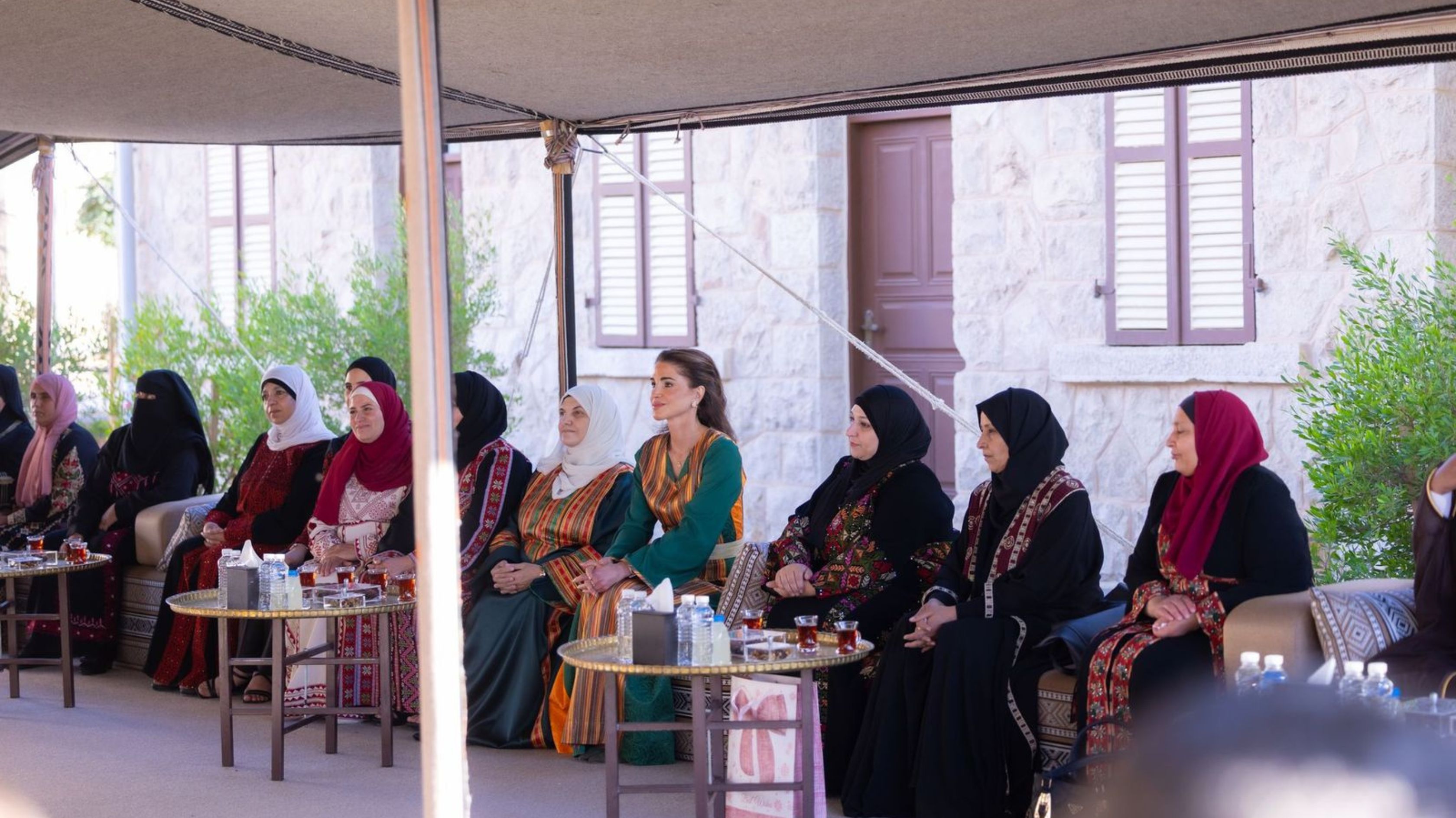 Queen Rania Meets Small Business Owners and Al-Aman Fund Beneficiaries in Ma’an