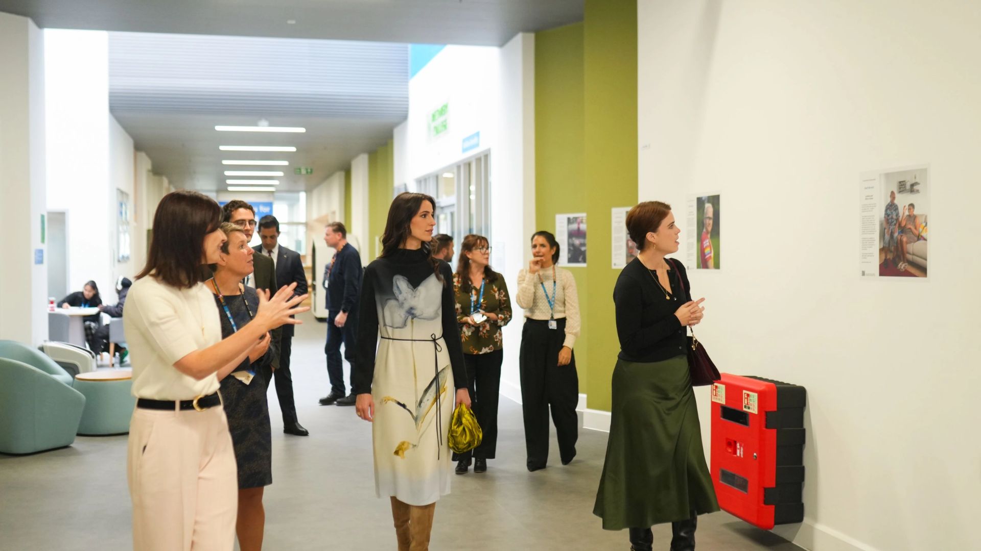 Princess Rajwa and Princess Eugenie Visit Springfield University Hospital at Southwest London and St George&#039;s Mental Health NHS Trust