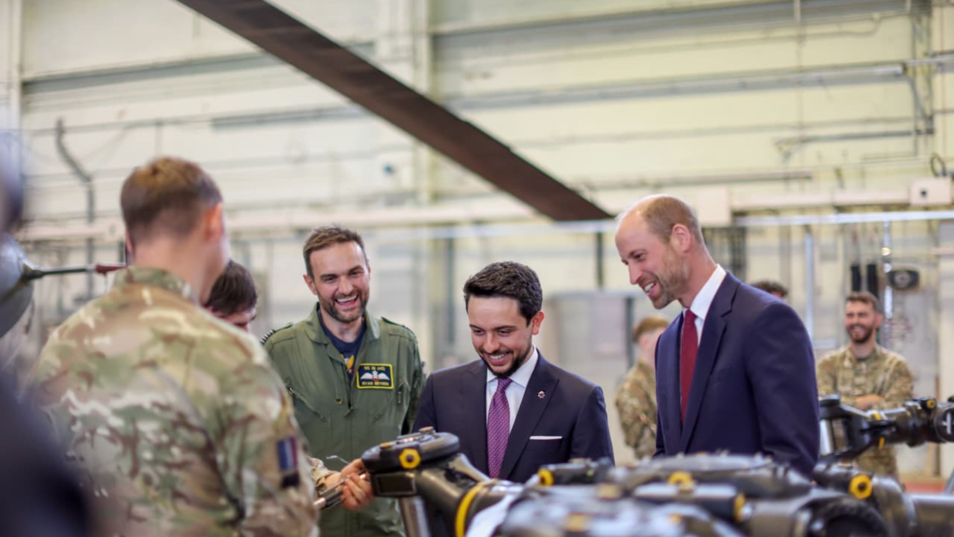 Crown Prince, Prince William visit RAF Benson