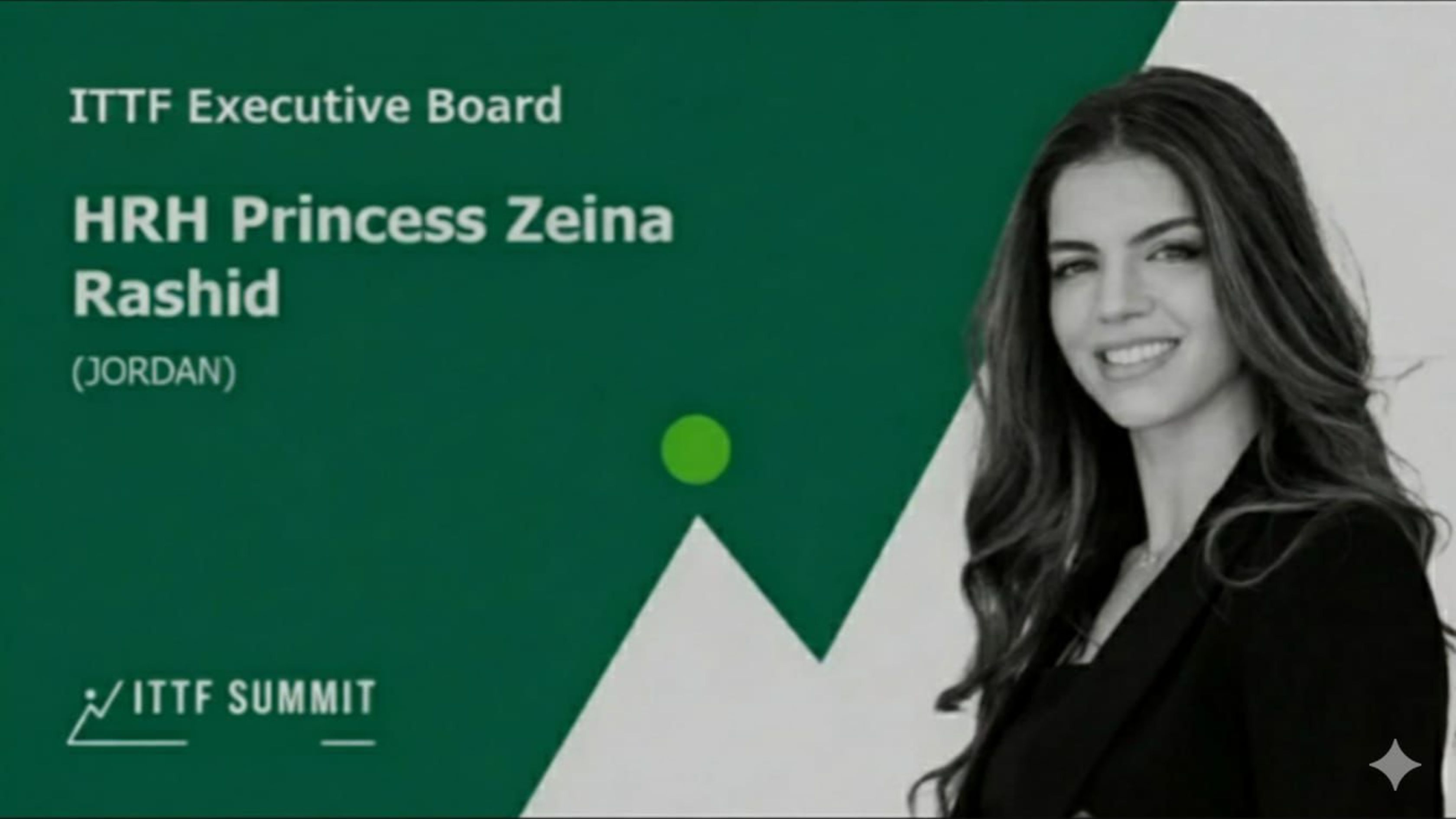 انتخاب الأميرة زينة عضواً في المجلس التنفيذي للاتحاد الدولي لكرة الطاولة