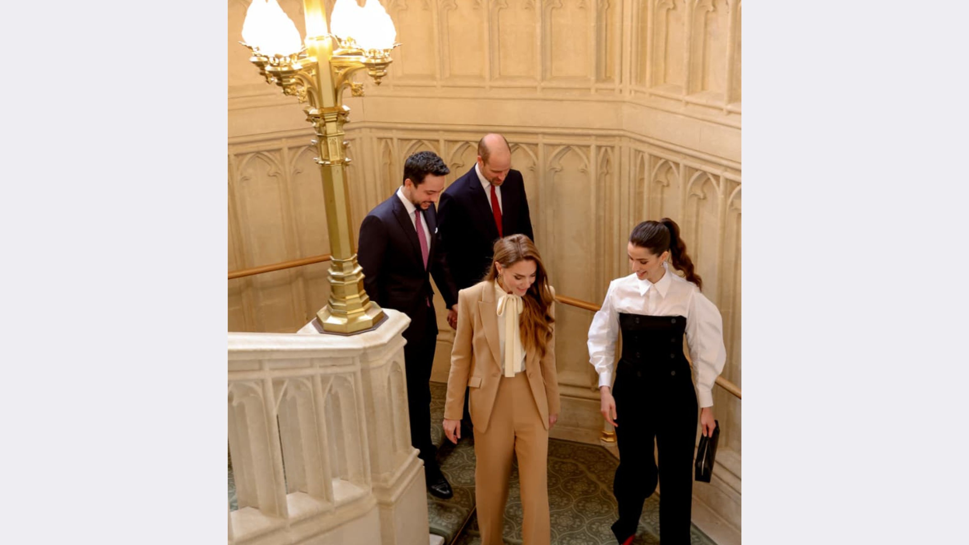 Crown Prince, Princess Rajwa meet Prince and Princess of Wales