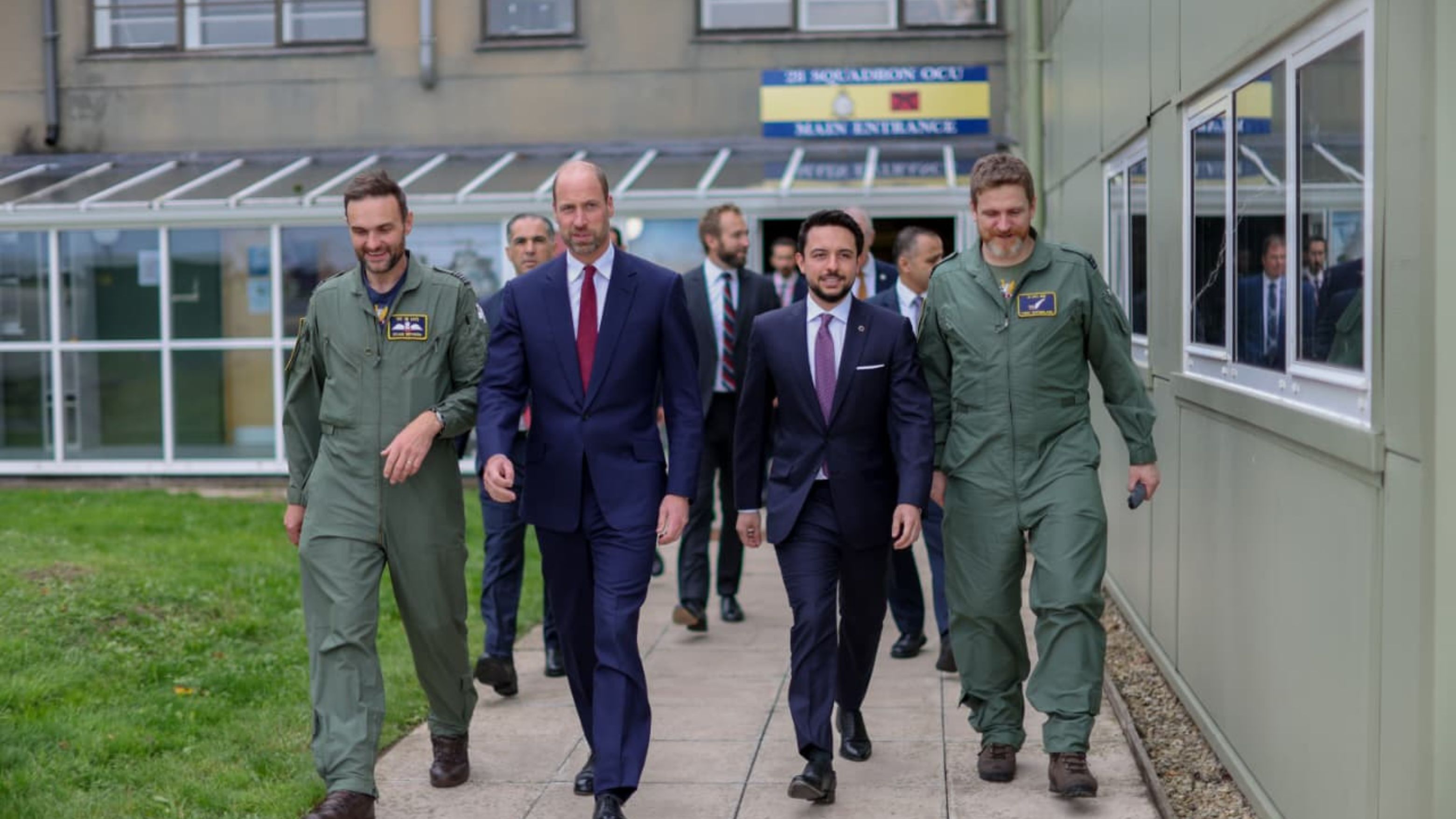 Crown Prince, Prince William visit RAF Benson