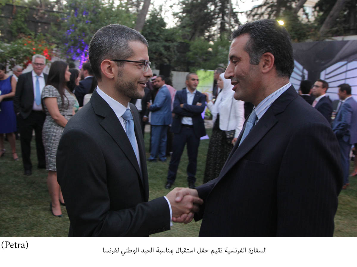 السفير الفرنسي: شراكتنا مع الاردن تعكس ثقتنا بالمملكة وشعبها&lt;br&gt;