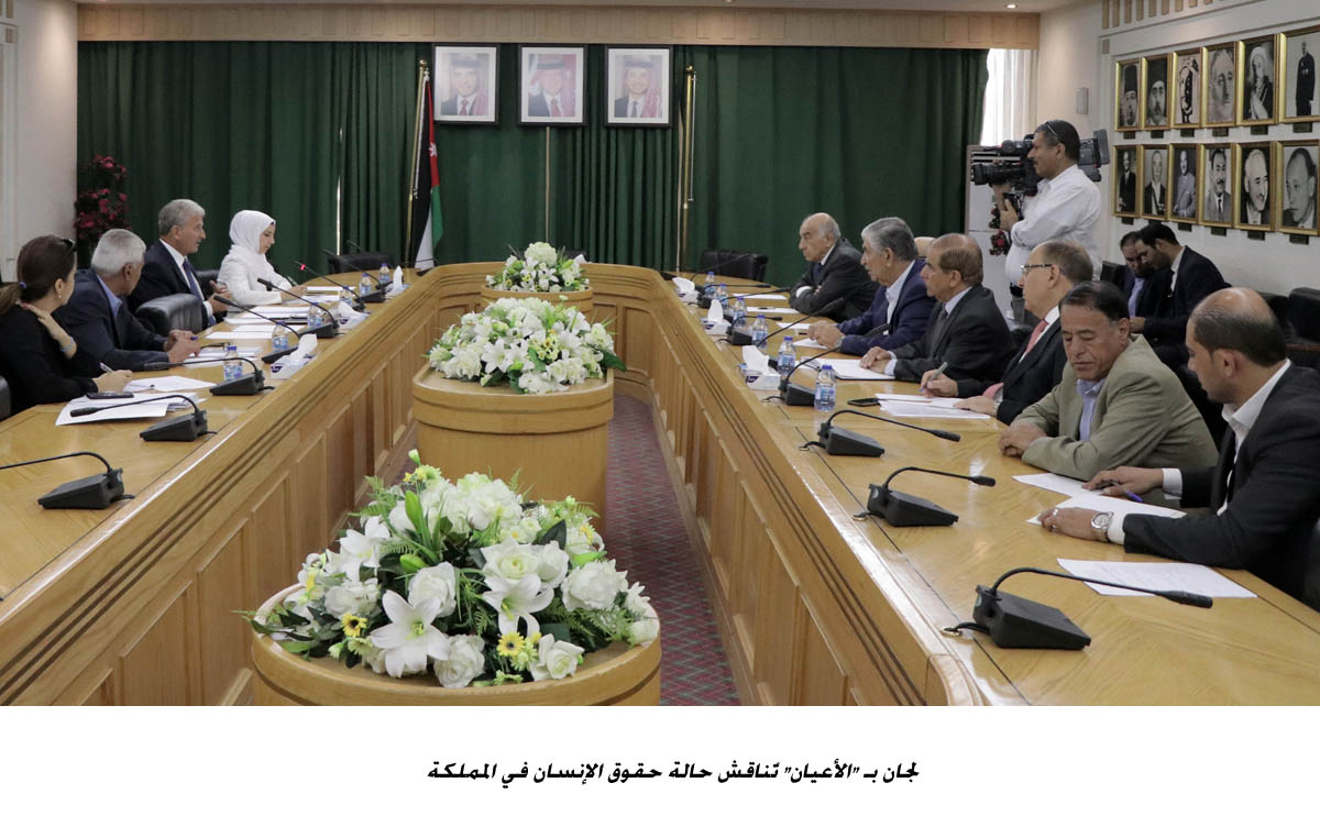 لجان بـ الأعيان تُناقش حالة حقوق الإنسان في المملكة &lt;br&gt;