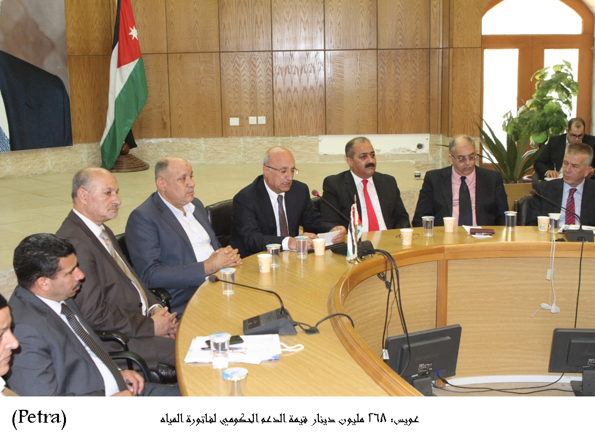 عويس: 268 مليون دينار قيمة الدعم الحكومي لفاتورة المياه &lt;br&gt;