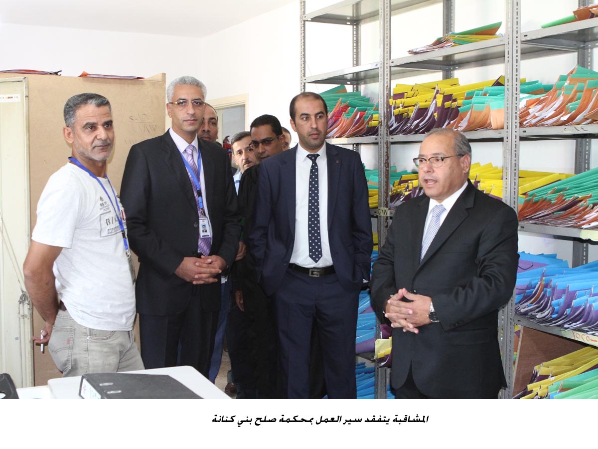 المشاقبة يتفقد سير العمل بمحكمة صلح بني كنانة&lt;br&gt;