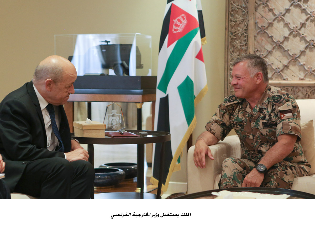 الملك يستقبل وزير الخارجية الفرنسي&lt;br&gt;