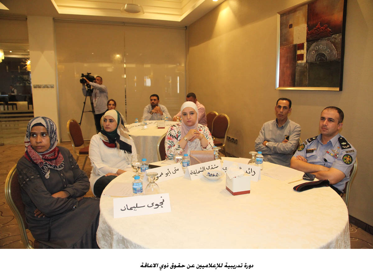 دورة تدريبية للإعلاميين عن حقوق ذوي الاعاقة&lt;br&gt;