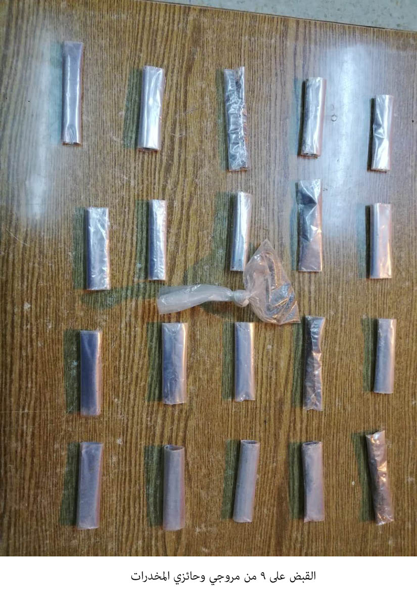القبض على 9 من مروجي وحائزي المخدرات&lt;br&gt;