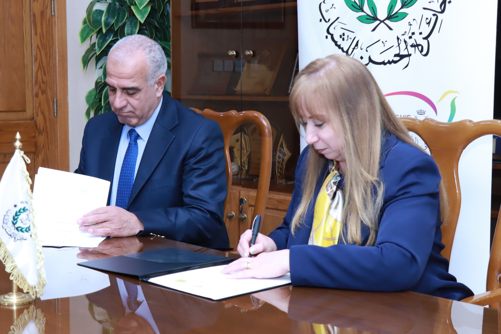  اتفاقية تعاون بين جائزة الحسن للشباب وجامعة الحسين بن طلال 