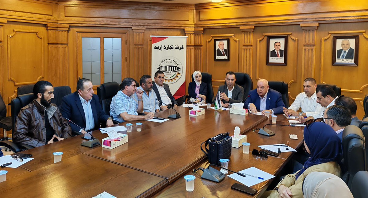  اجتماع يبحث تنشيط الحركة التجارية وسط إربد 