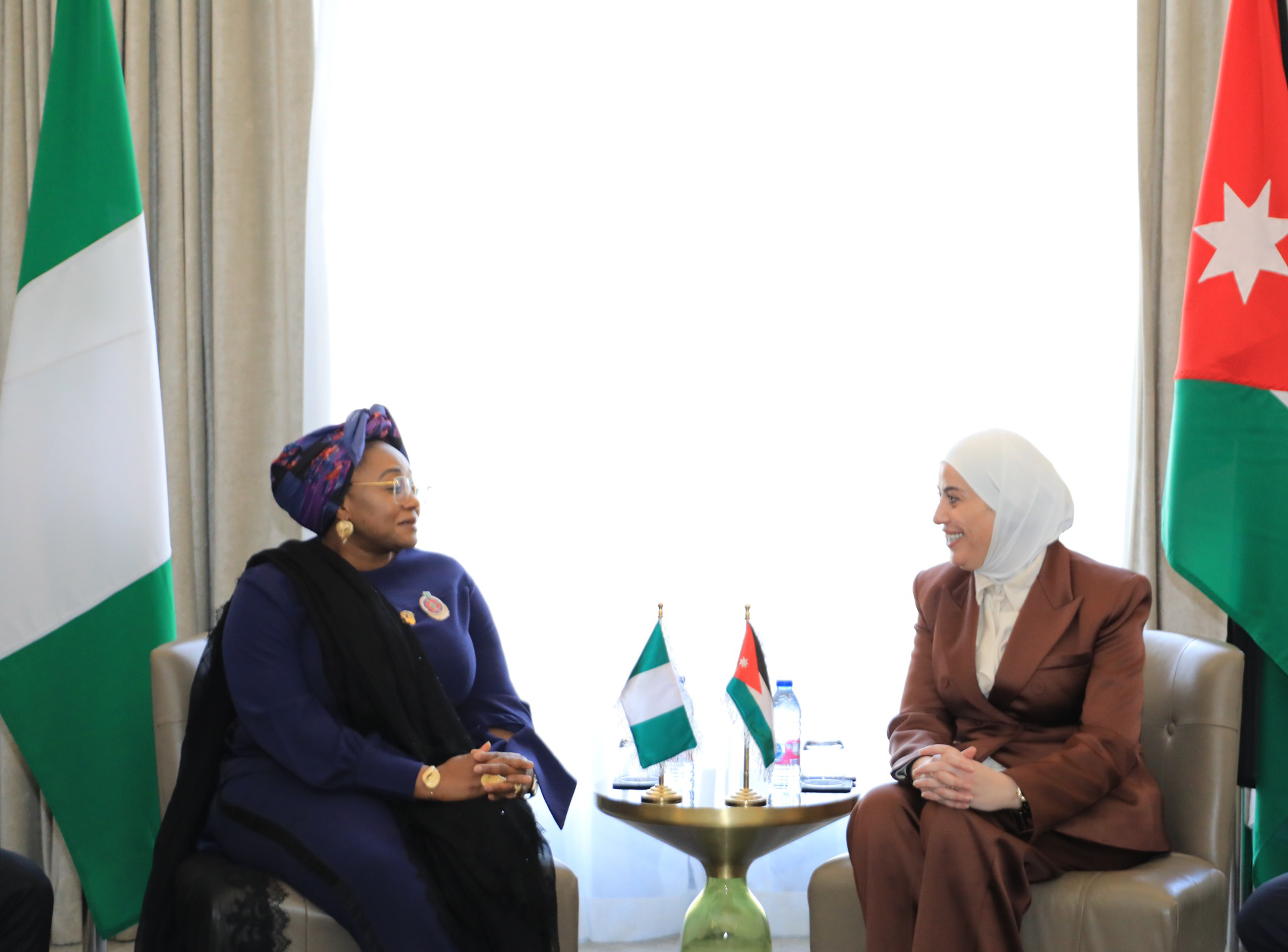  وزيرة التنمية تلتقي وزيرة الشؤون الاجتماعية النيجيرية