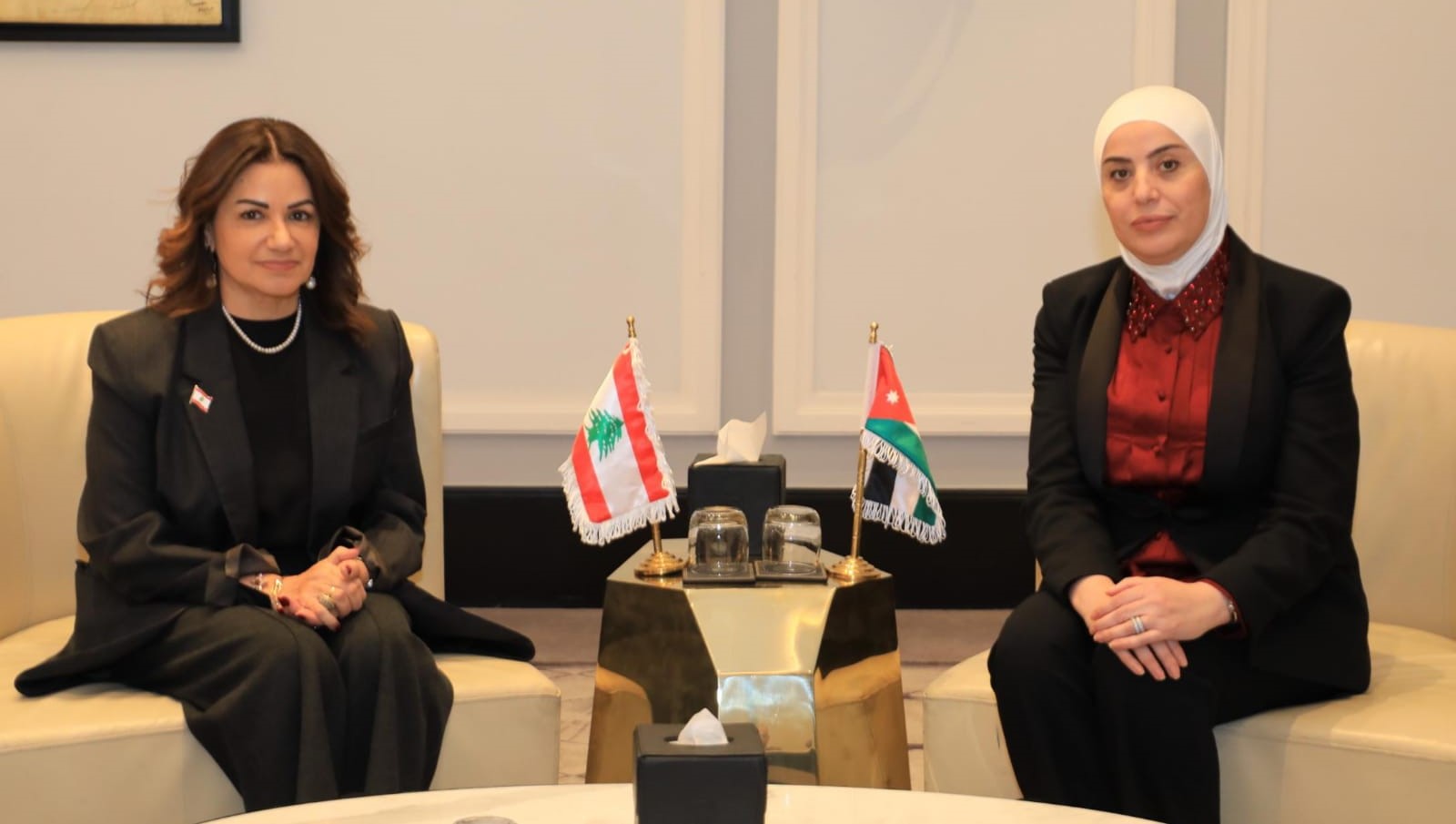  وزيرة التنمية الاجتماعية تبحث ونظيرتها اللبنانية سبل تعزيز التعاون