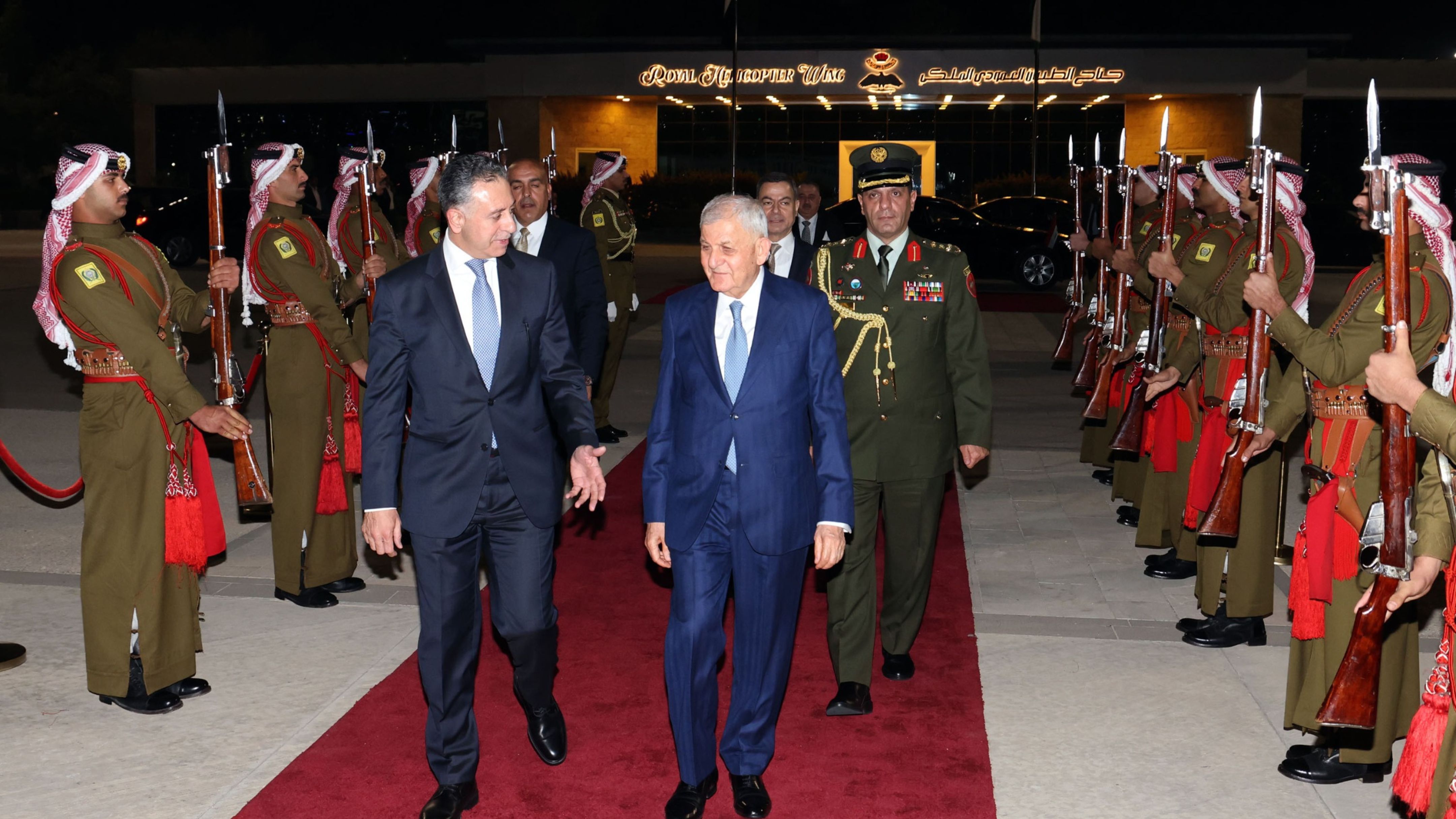 الرئيس العراقي يغادر الأردن