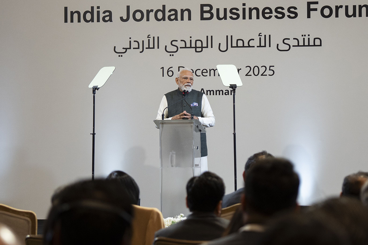  الملك ورئيس الوزراء الهندي يحضران الجلسة الافتتاحية لمنتدى الأعمال الهندي الأردني في عمان